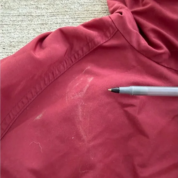 Vtg L.L. Bean Baxter State Parka Mens Large? Maroon Nylon Wool Lined Hooded USA